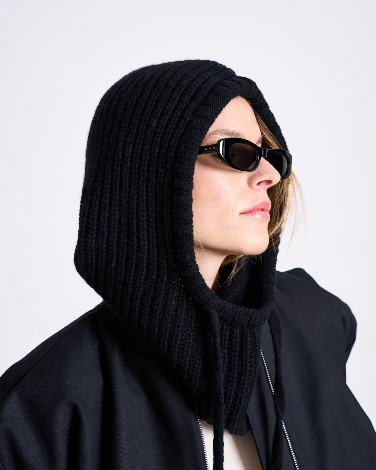 JAN'N JUNE - WOOLY Pioggia Balaclava Black