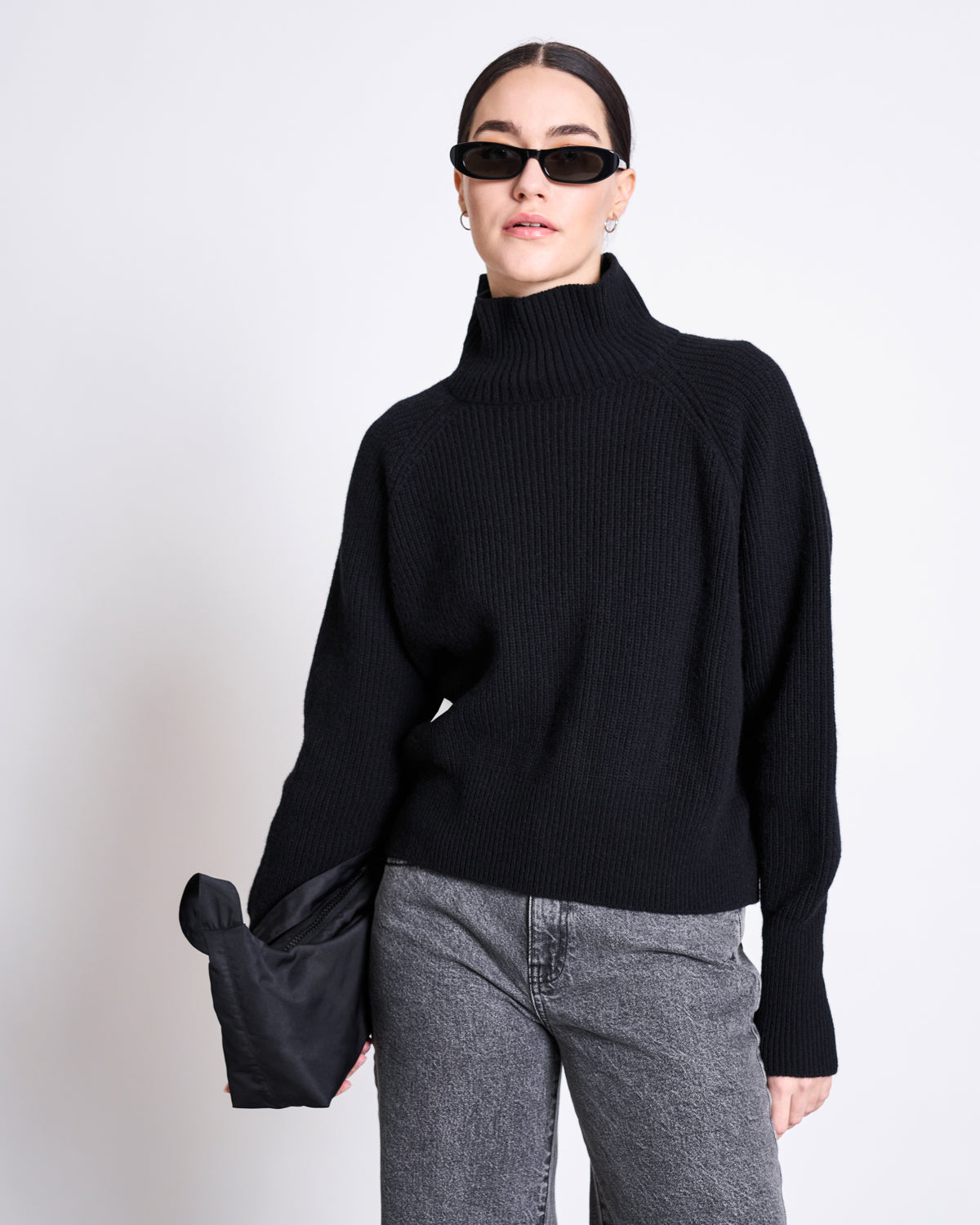 JAN'N JUNE - WOOLY OLA Pullover Black