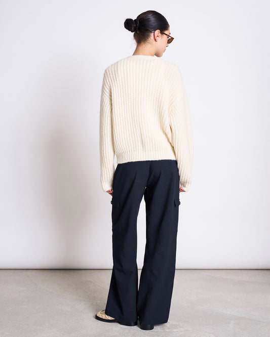 JAN'N JUNE - LENA Chunky Cardigan Offwhite