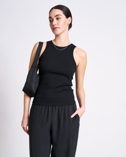 JAN'N JUNE - HAVA Crinkle Pants Black