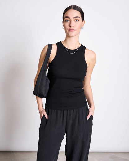 JAN'N JUNE - HAVA Crinkle Pants Black