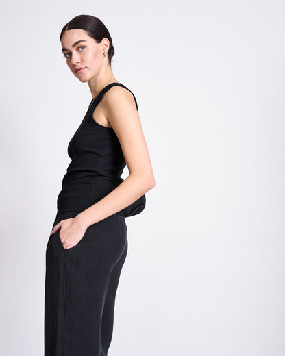 JAN'N JUNE - HAVA Crinkle Pants Black