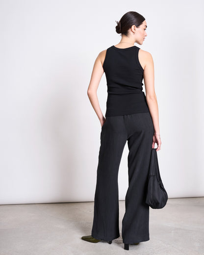 JAN'N JUNE - HAVA Crinkle Pants Black