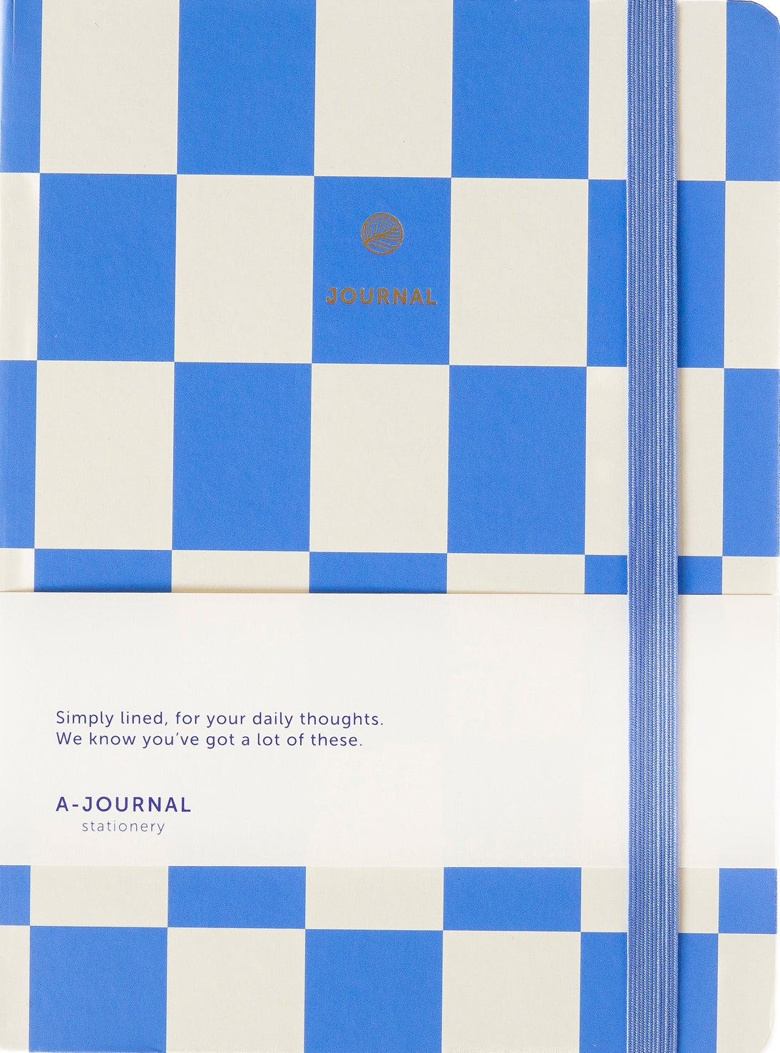 A-Journal - Notizbuch Check Blue