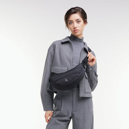 GOT BAG - Puffer Moon Bag Small Black