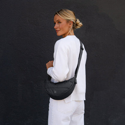 GOT BAG - Puffer Moon Bag Small Black