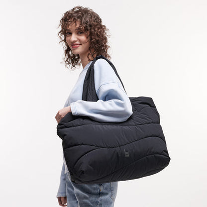 GOT BAG - Wavy Puffer Everyday Bag Black