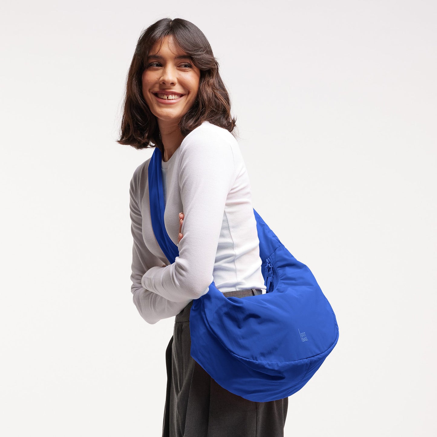 GOT BAG - Moon Bag Ruffle | Cobalt Monochrome