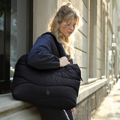 GOT BAG - Wavy Puffer Everyday Bag Black