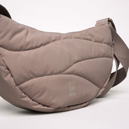 GOT BAG - Wavy Puffer Moon Bag Small Oyster