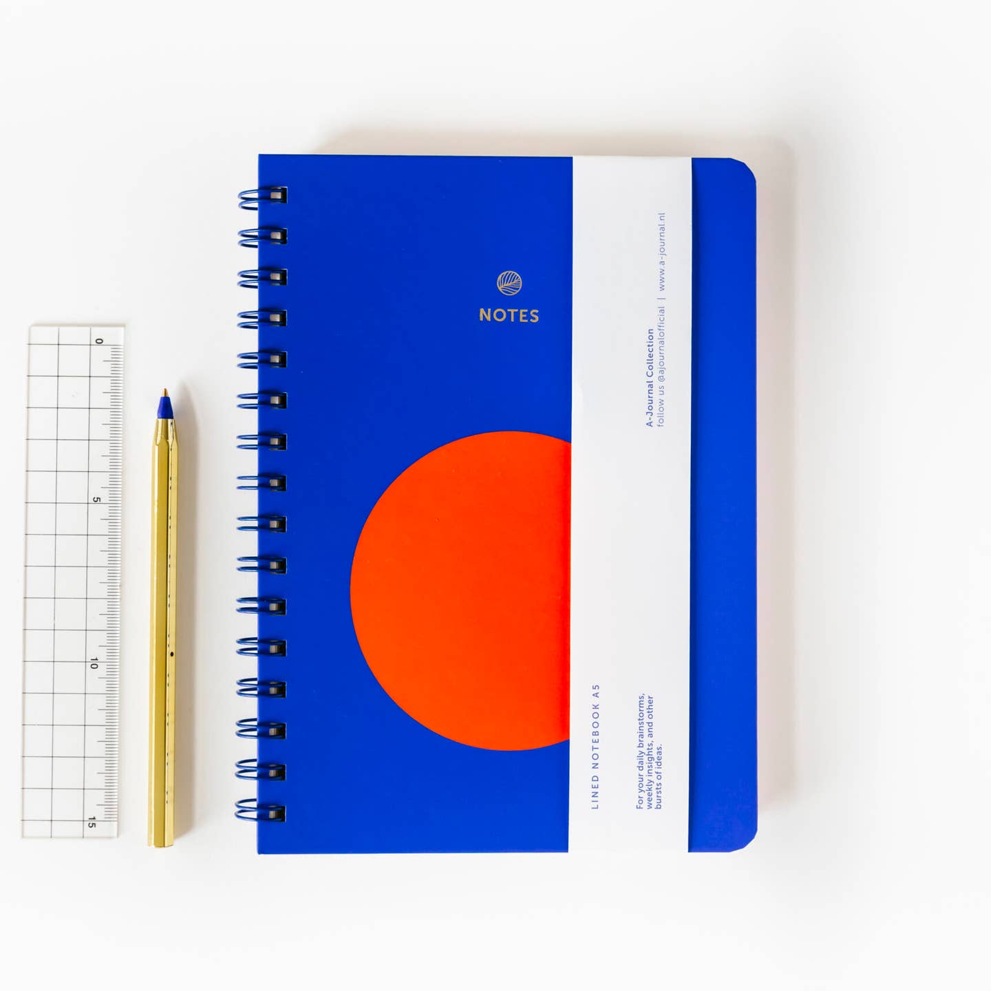 A-Journal - Spiralnotizbuch A5 Blau/Orange