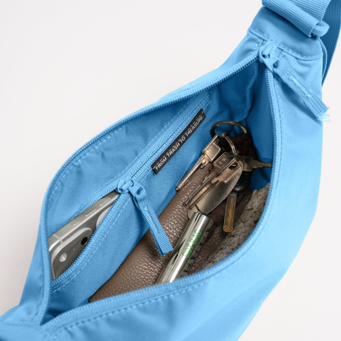 GOT BAG - Moon Bag Small | Aqua Monochrome