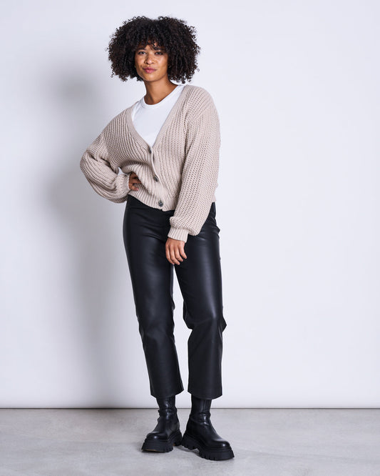 JAN'N JUNE - LENA Chunky Cardigan Ivory