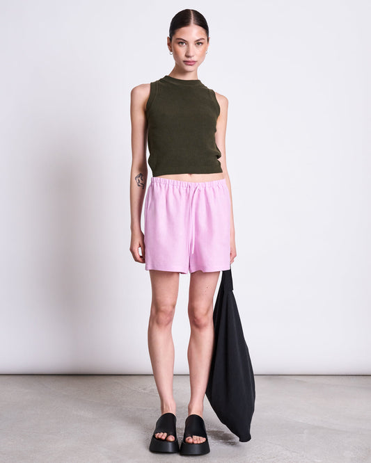 JAN'N JUNE - MARUM Linen Shorts Light Orchid