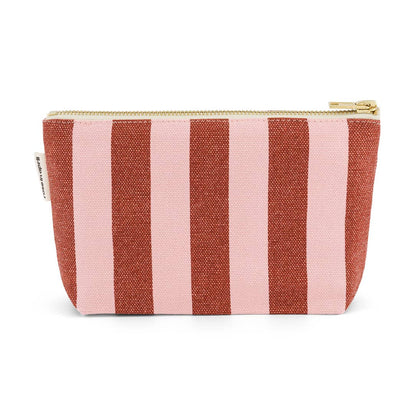 Rose in April - Sofia Kosmetiktasche Stripes Brick/Marshmallow