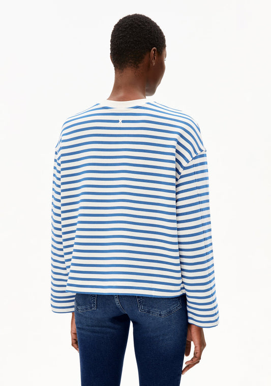 Armedangles - FRANKAA Maarlen Stripe undyed-dark morning