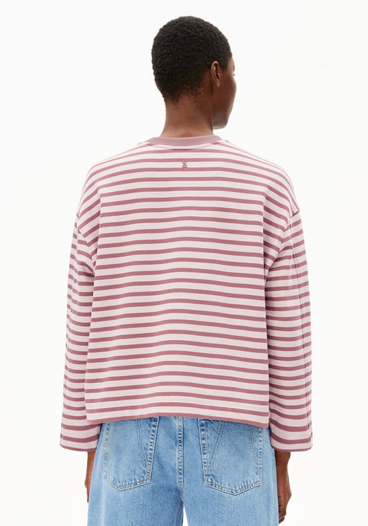 Armedangles - FRANKAA Maarlen Stripe ice grape-dark berry