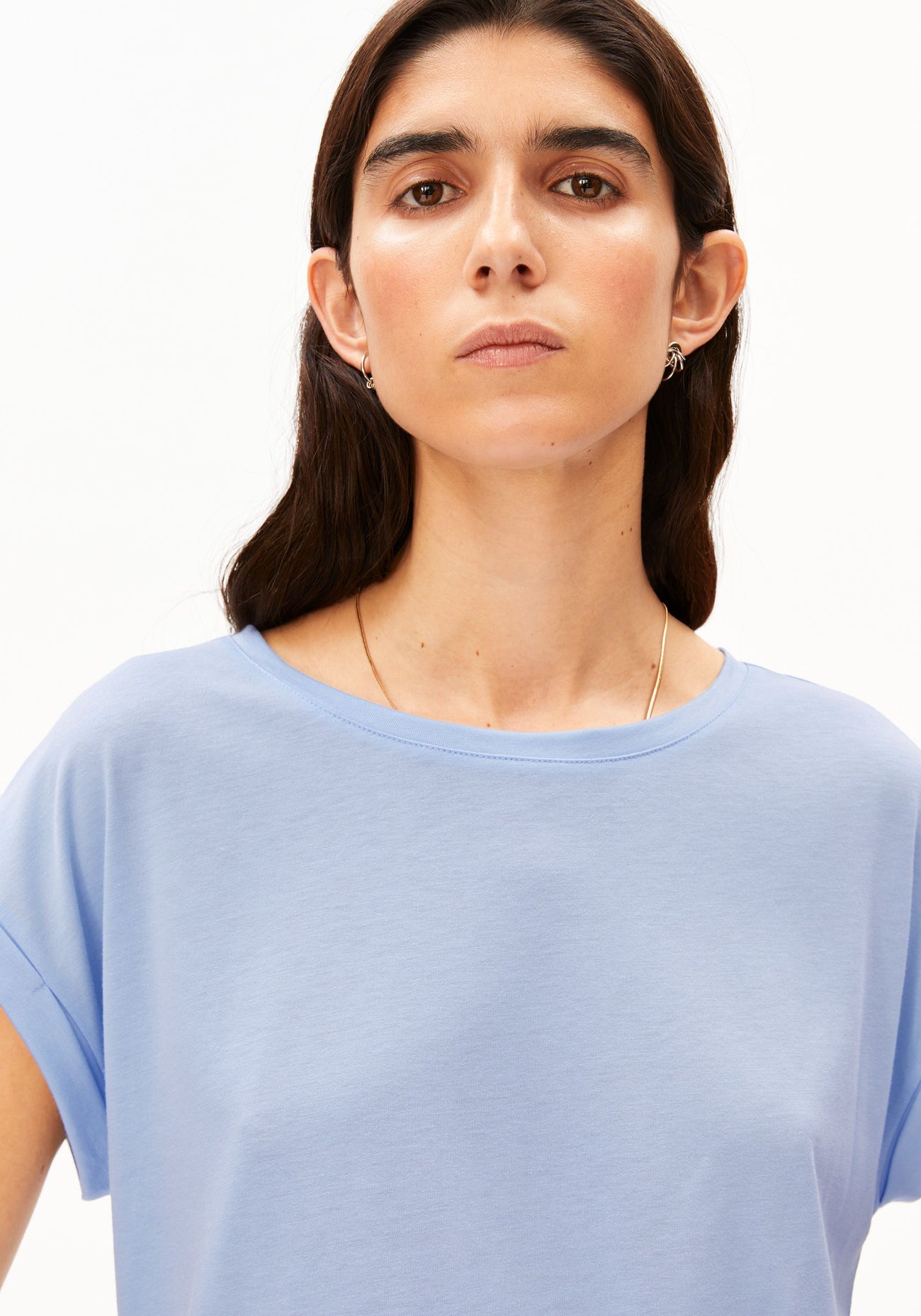 Armedangels - Jilaana T-Shirt | Soft Blue