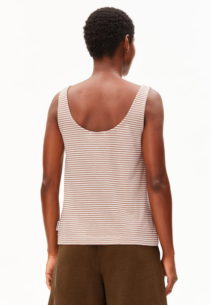 Armedangels - Minaami Lita Top | Oatmilk-Cinnamon Dust