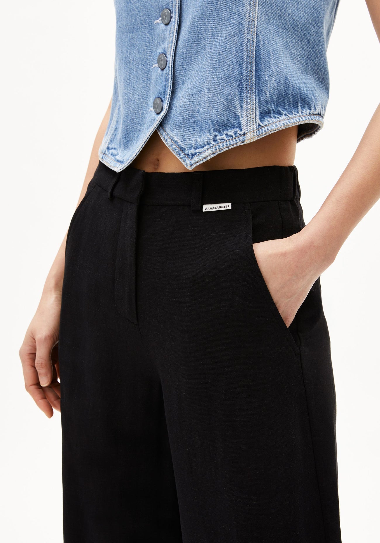 Armedangels - CAARUNUS Lino Pant Black