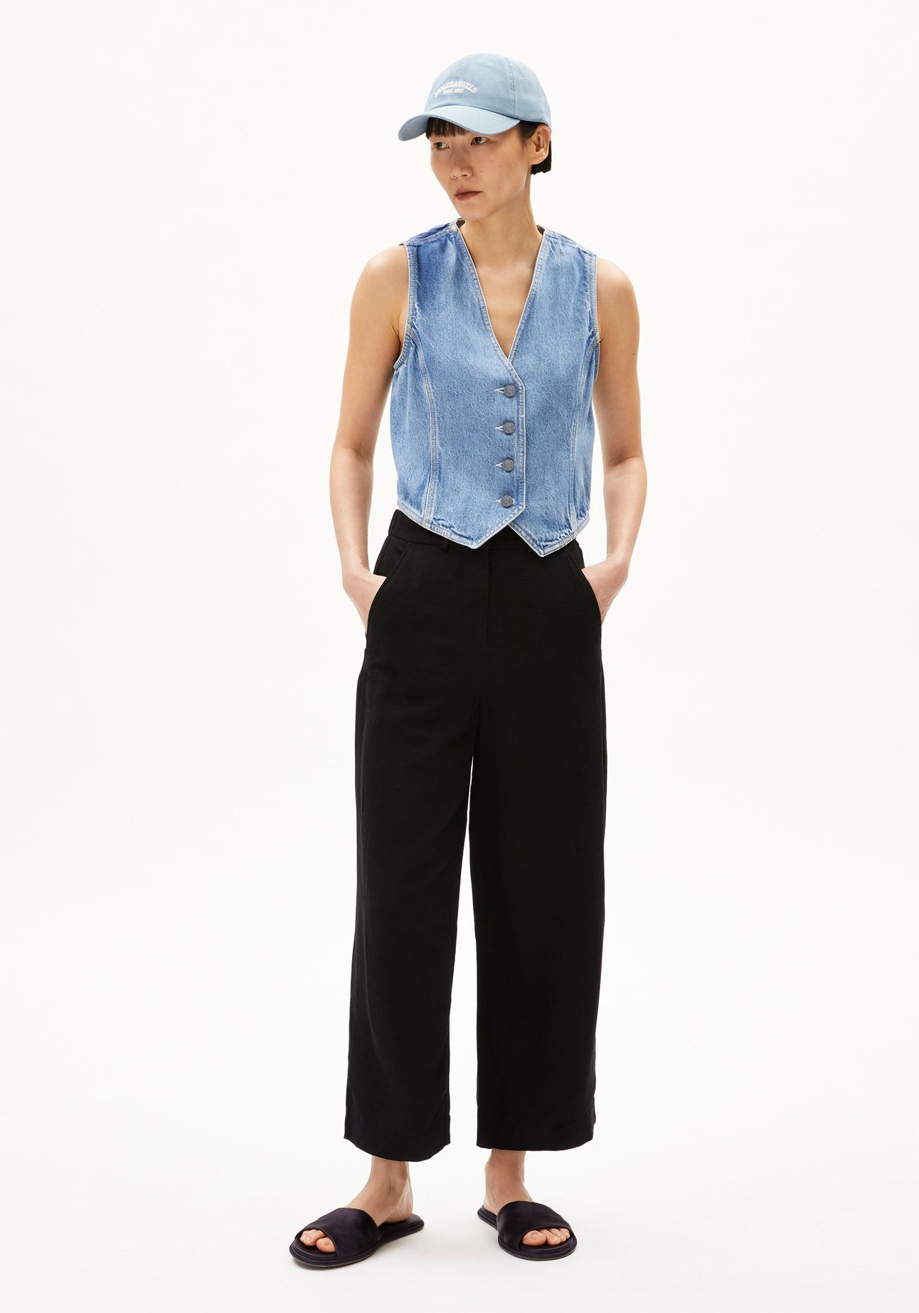 Armedangels - CAARUNUS Lino Pant Black