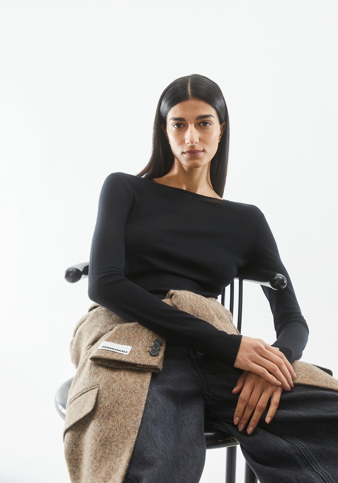 Armedangels - MAIAA Wool Blend Black