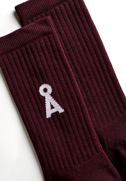 Armedangels - Saamus Bold Socken Dark Cranberry