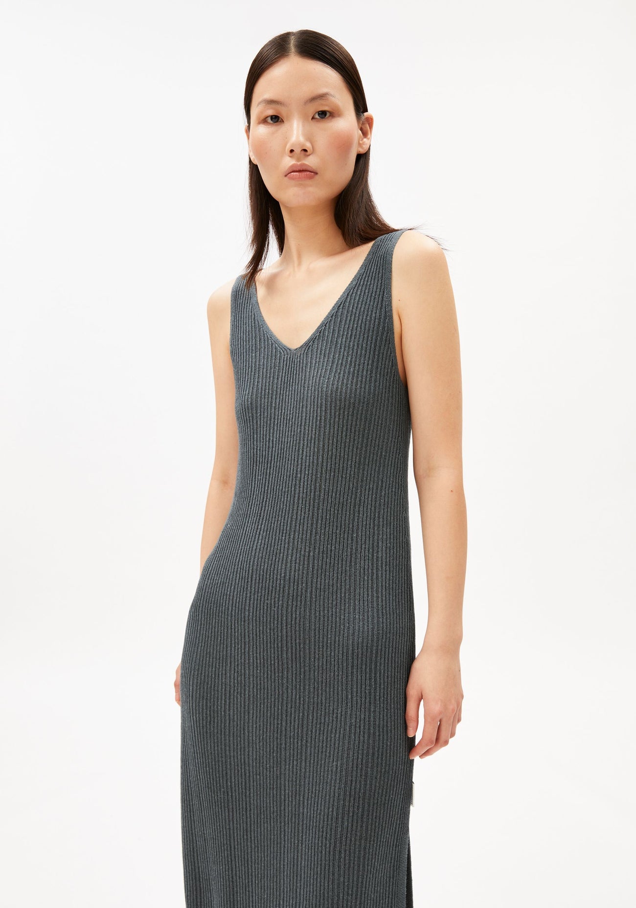 Armedangels - CINDAA Lino Kleid | Space Steel
