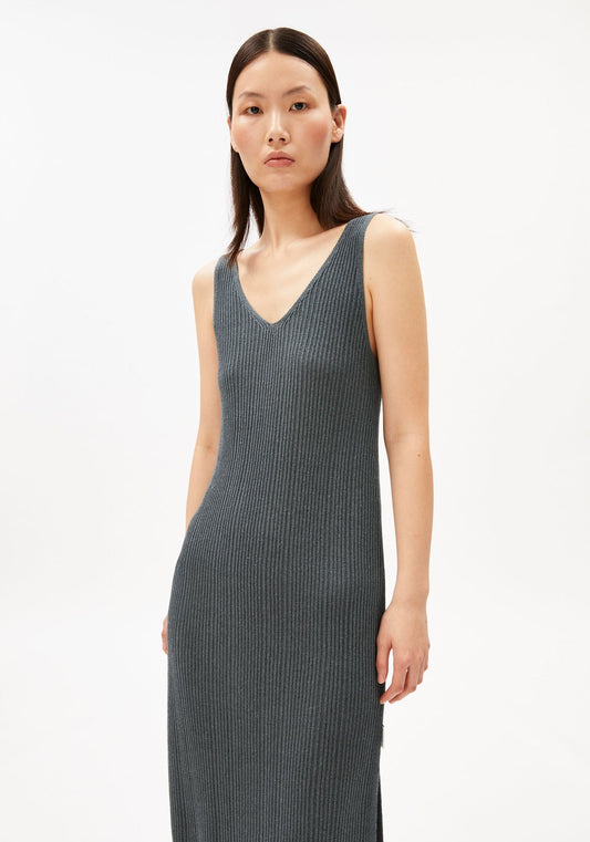 Armedangels - CINDAA Lino Kleid | Space Steel