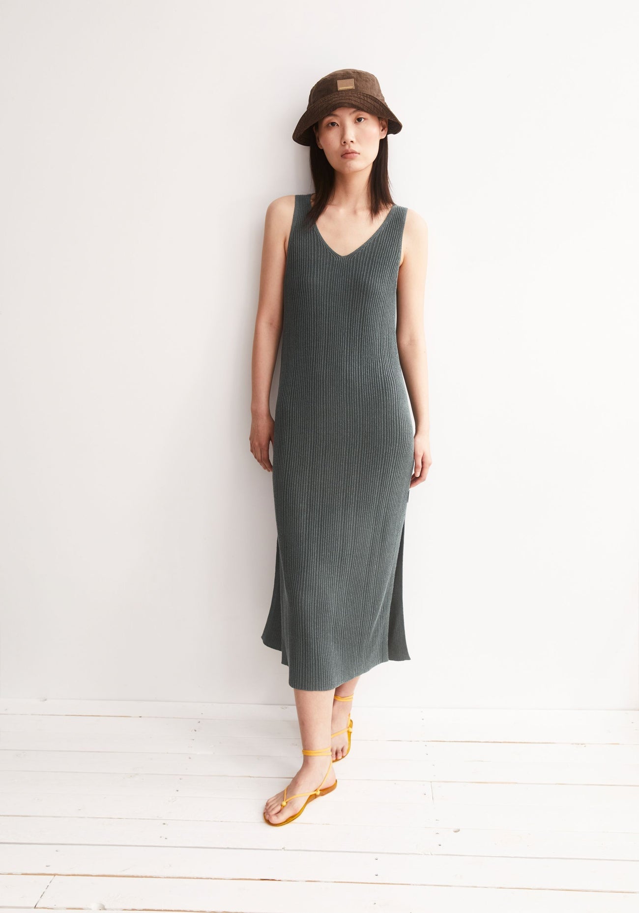 Armedangels - CINDAA Lino Kleid | Space Steel