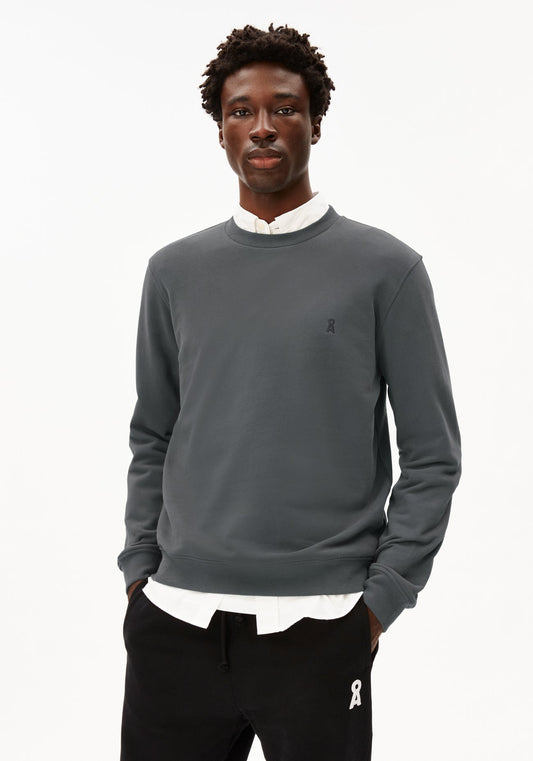 Armedangels - BAARO Fleece Pullover Space Steel