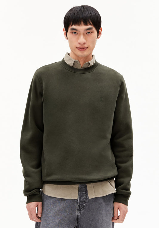 Armedangels - BAARO Fleece Pullover Forest Pine