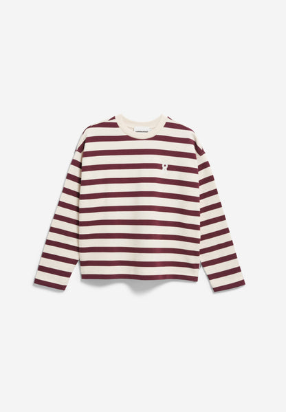 Armedangels - ICONIC Å FRANKAA Bold Sweatshirt Undyed/Dark Cranberry