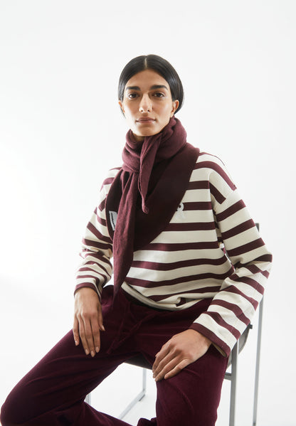 Armedangels - ICONIC Å FRANKAA Bold Sweatshirt Undyed/Dark Cranberry