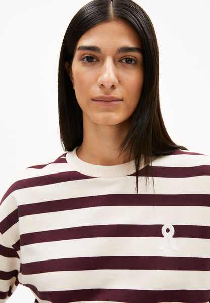 Armedangels - ICONIC Å FRANKAA Bold Sweatshirt Undyed/Dark Cranberry