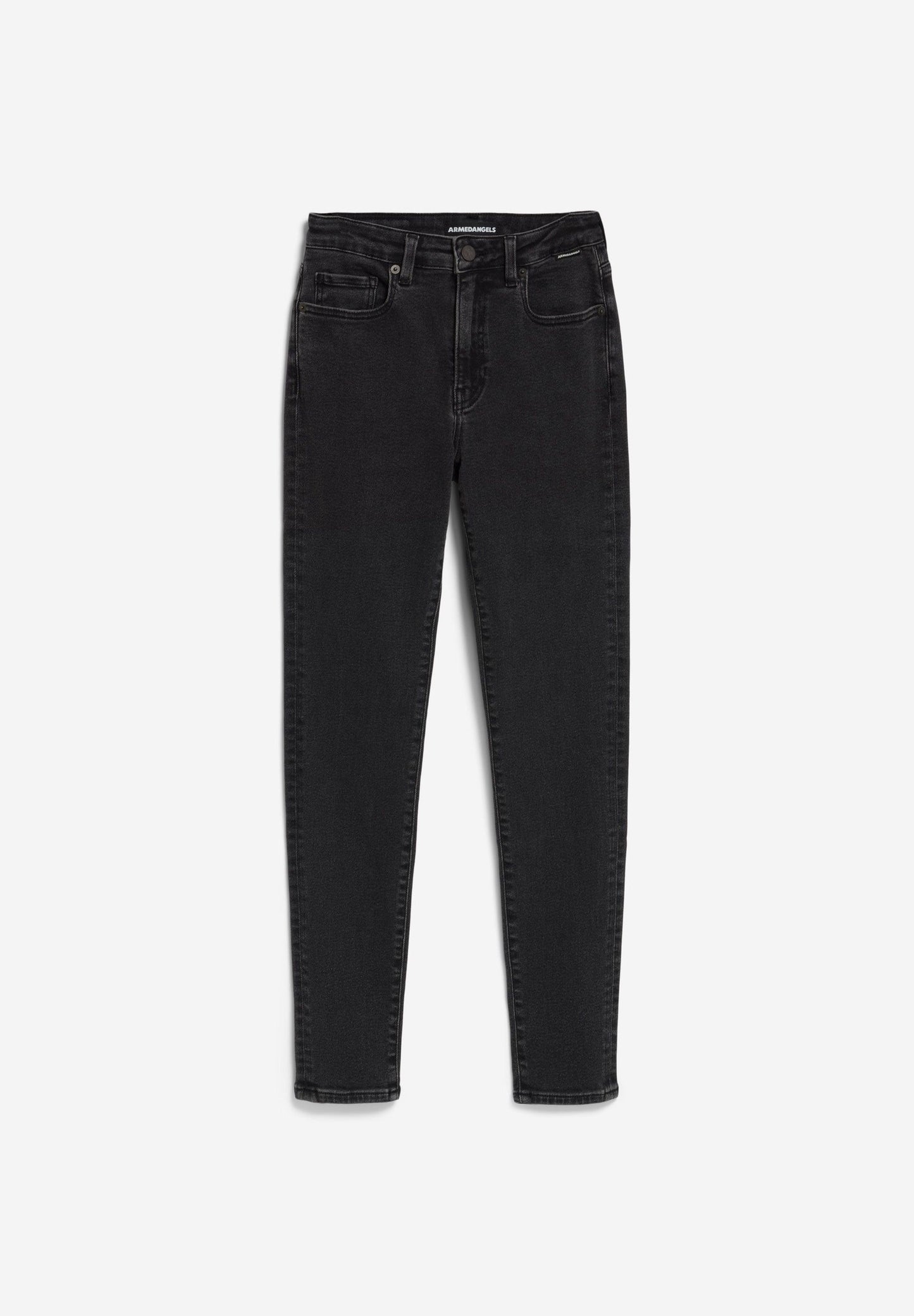 Armedangels - Tillaa Mid Waist Skinny Jean | True Black Washed