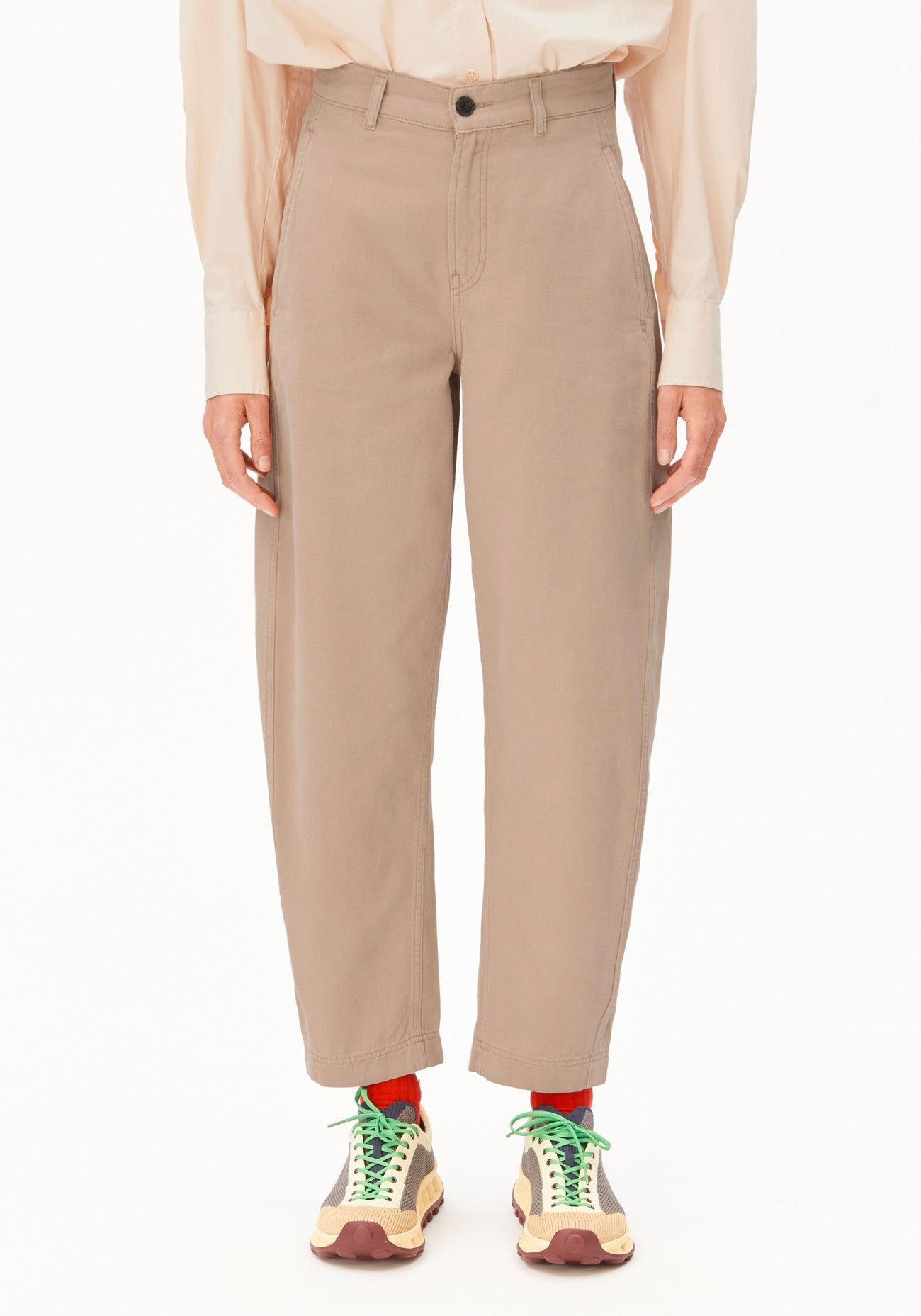 Armedangels - Workwear Canvas Barrel Pant True Camel