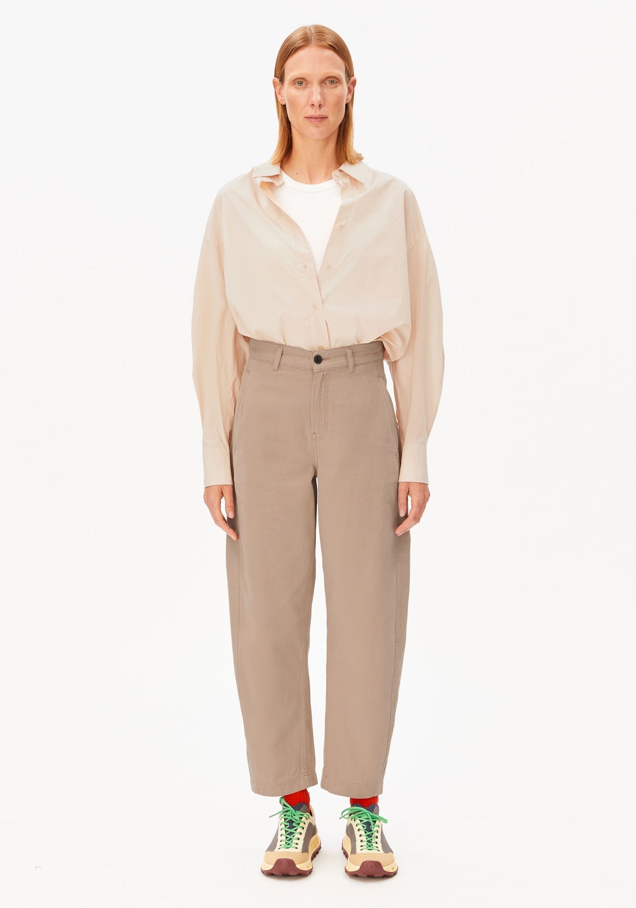 Armedangels - Workwear Canvas Barrel Pant True Camel