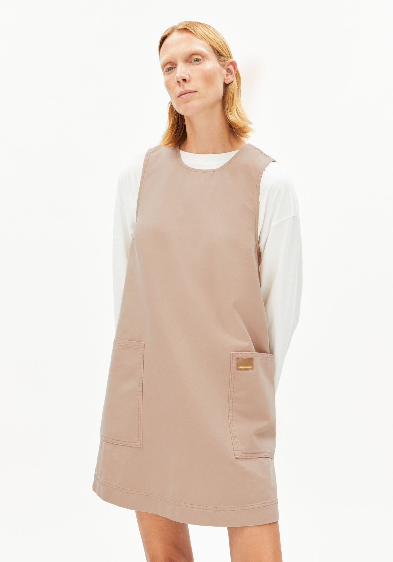 Armedangels - Workwear Canvas Mini Dress True Camel