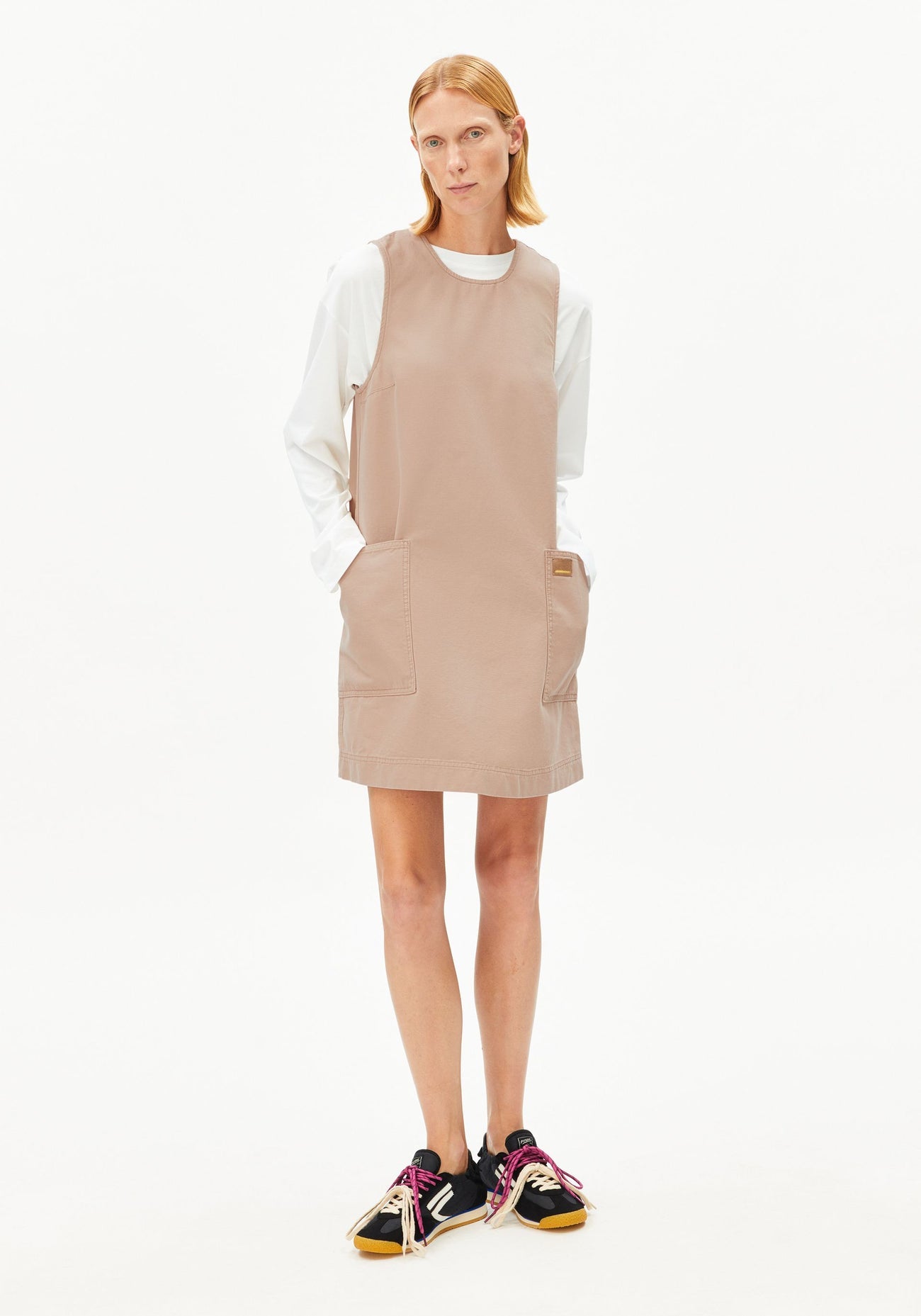 Armedangels - Workwear Canvas Mini Dress True Camel