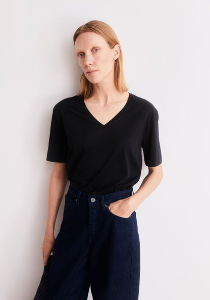 Armedangels - V-Neck T-Shirt Black