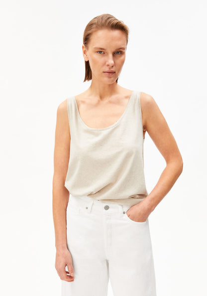 Armedangels - Leinen-Mix Top | Undyed