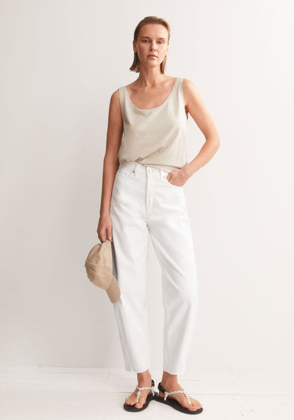 Armedangels - Leinen-Mix Top | Undyed