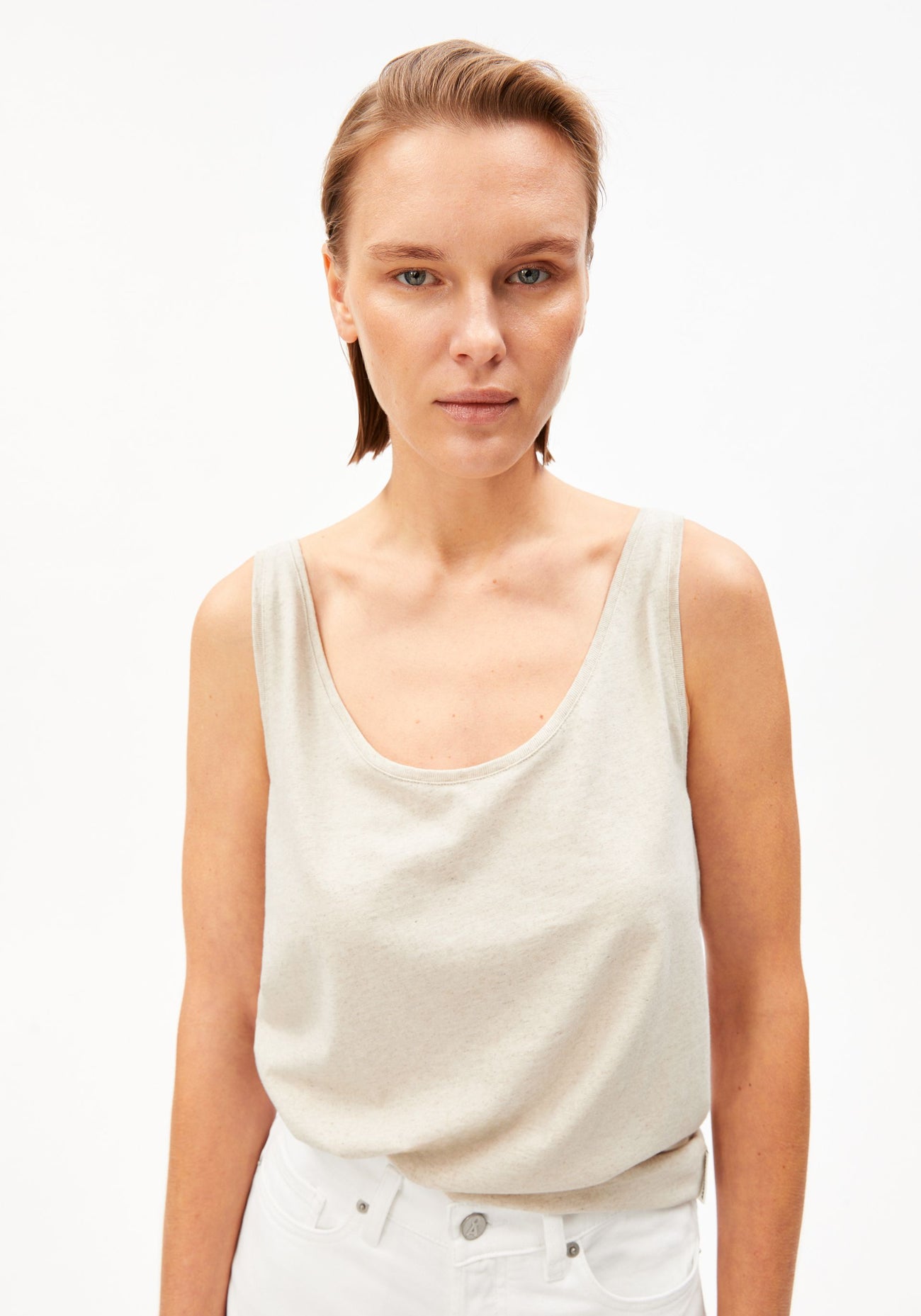 Armedangels - Leinen-Mix Top | Undyed
