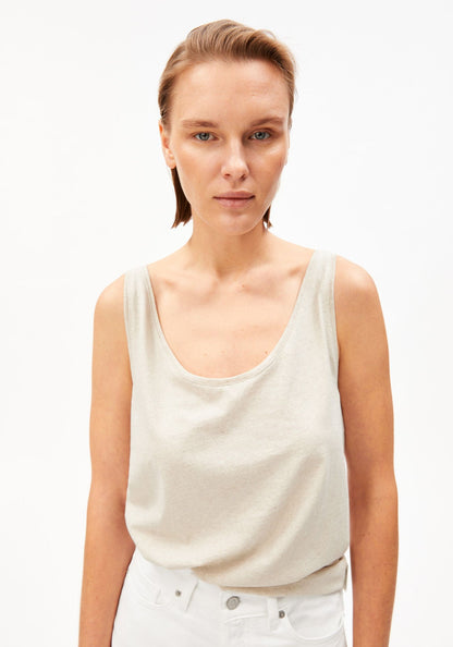 Armedangels - Leinen-Mix Top | Undyed