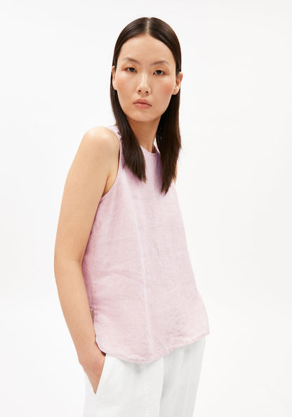 Armedangels - Blusen Top Leinen | Pink Mist