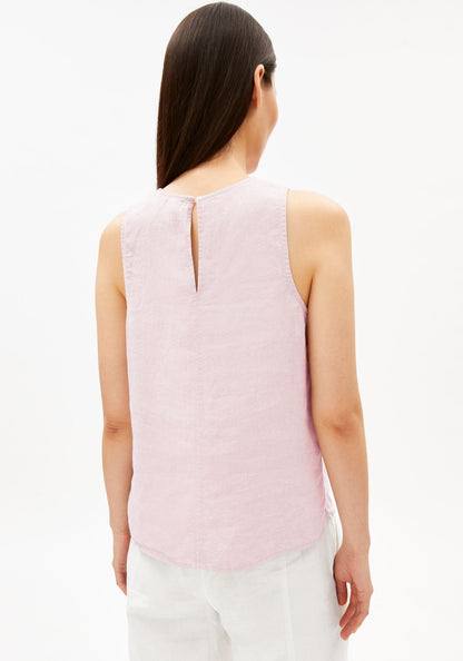 Armedangels - Blusen Top Leinen | Pink Mist