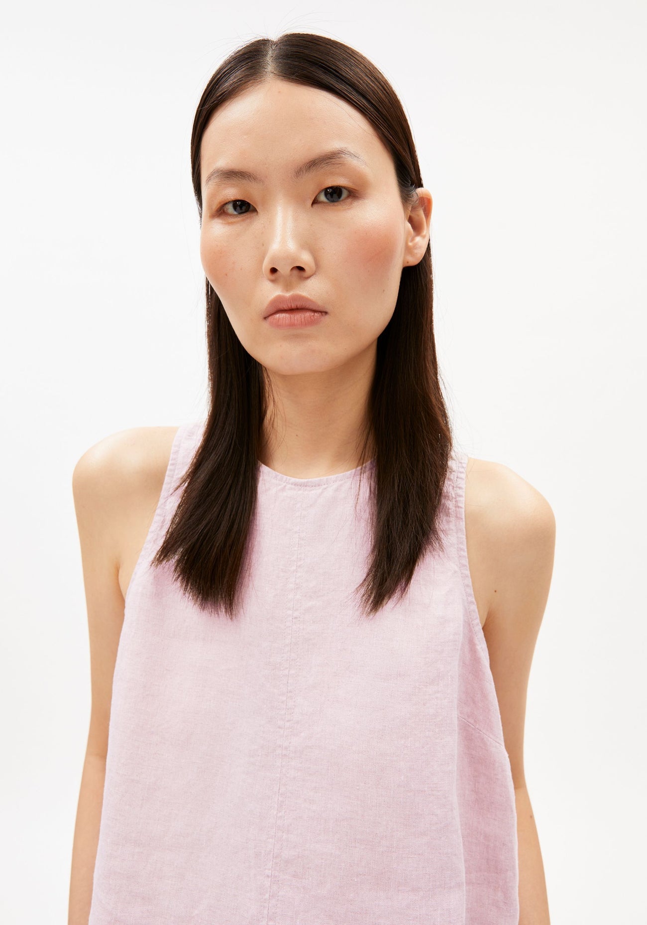 Armedangels - Blusen Top Leinen | Pink Mist