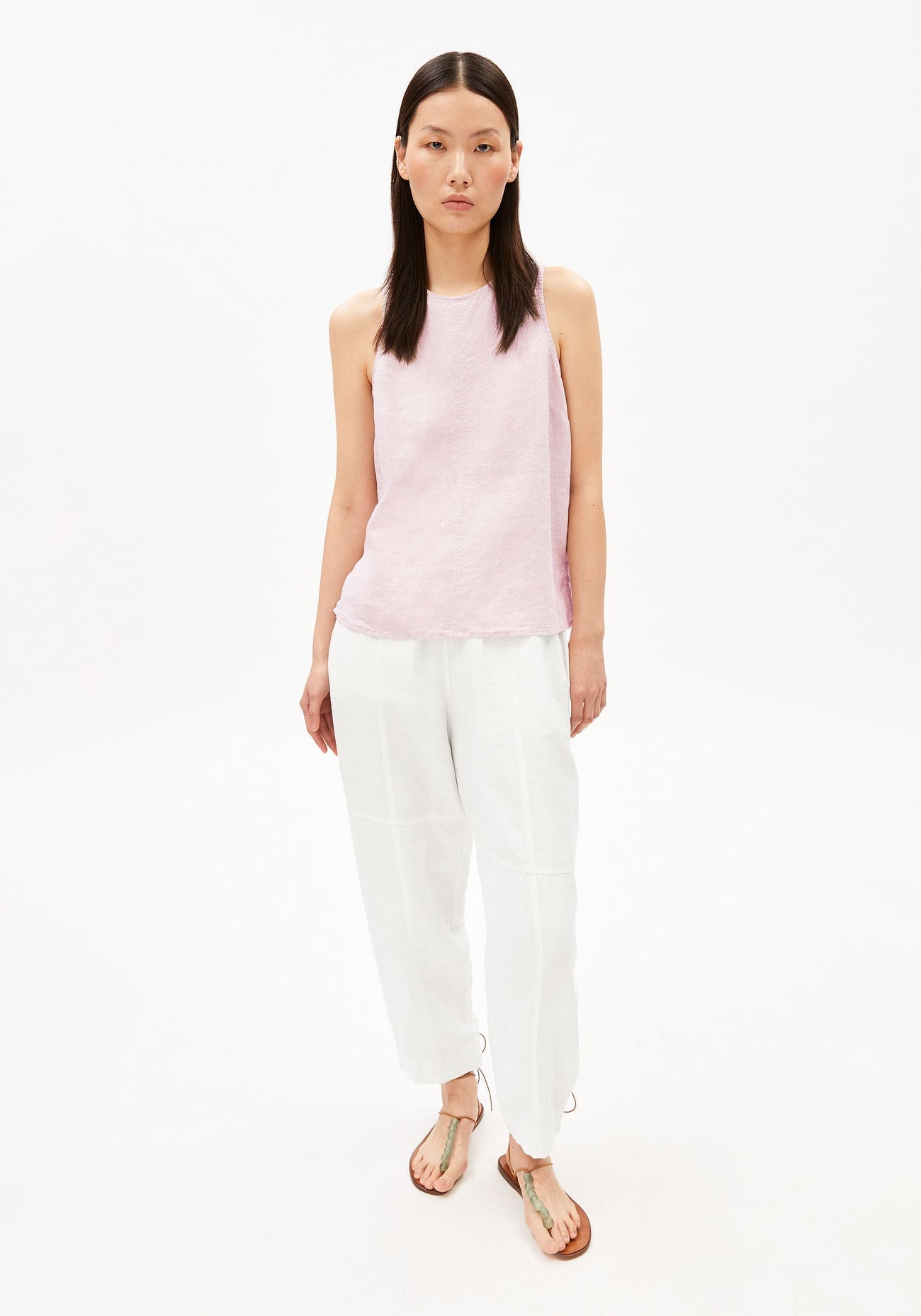 Armedangels - Blusen Top Leinen | Pink Mist
