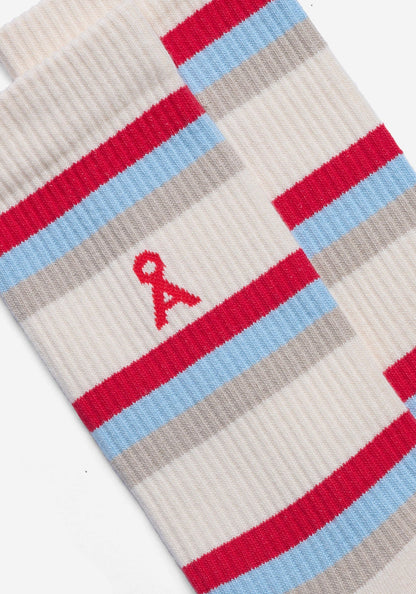 Armedangels - Stripe Socks Oatmilk